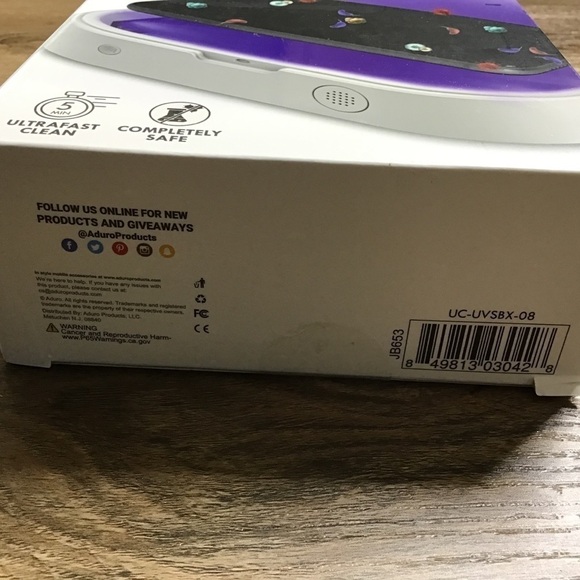 New Aduro Phone UV Light Sanitizing Smartphone Box Germ Virus Killing Wh… - Picture 5 of 6